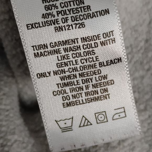 Aeropostale Hoodie Size Small "Aero 1987" Patch on Left Arm Gray Full Zipper - Picture 8 of 9